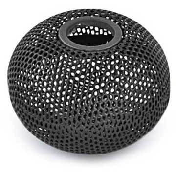 Dėžutė sąvaržėlėms Forpus, magnetinė juoda, perforuoto metalo