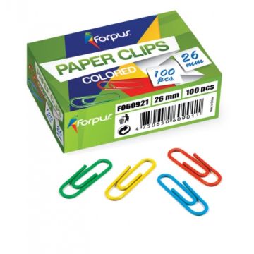 Sąvaržėlės Forpus, spalvotos, 26mm, apvalios (100)