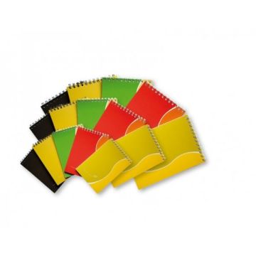 Bloknotas su spirale SMLT, A7, 50 lapų, langeliais