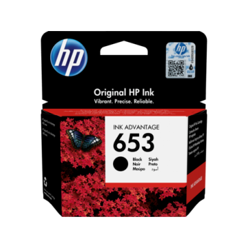 HP 653 (3YM75AE) Rašalinė kasetė, Juoda