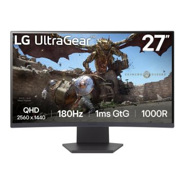 LCD Monitor LG 27GS60QC-B Gaming/Curved 27" 180Hz