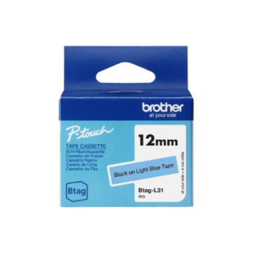 Brother BTAG-L31 Black on Light Blue
