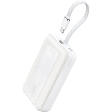 Anker Power Bank, Built-In USB-C Cable, 30W A1688H21 10000 mAh