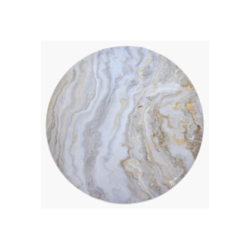 Arozzi Zona Round Floor Pad White Marble