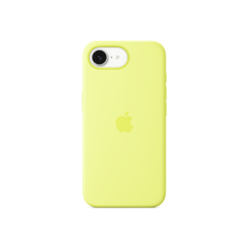 Apple iPhone 16e Silicone Case – Neon Yellow