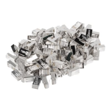 Lanberg RJ45 Cat. 5/5e FTP Plug 8P8C, 100 pcs Transparent