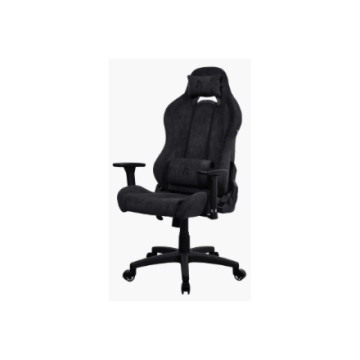 Arozzi Torretta Soft Fabric Gaming Chair Metal/Reinforced nylon Pure Black
