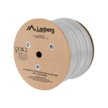 Lanberg Lan Cable Cat.5e SFTP 305M Solid CU LSZH Grey CPR+ Fluke Passed