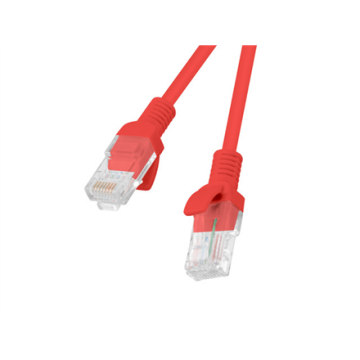 Lanberg Patchcord CAT.5E UTP 0.25M fluke passed 10-pack, Red PCU5-20CC-0025-R