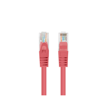 Lanberg Patchcord CAT.6 UTP 0.5M fluke passed 10-pack, Red PCU6-20CC-0050-R