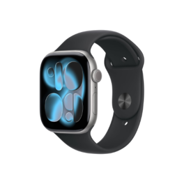 Apple Watch Series 11 GPS + Cellular 46mm Space Grey Aluminium Case with Black