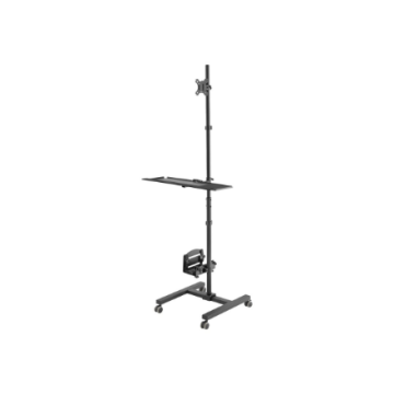 Mobile workstation with individual height adjustment DA-90374 Monitor Mount, PC
