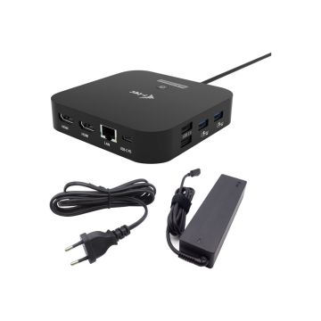 I-TEC USB-C Dual HDMI DS + Charger
