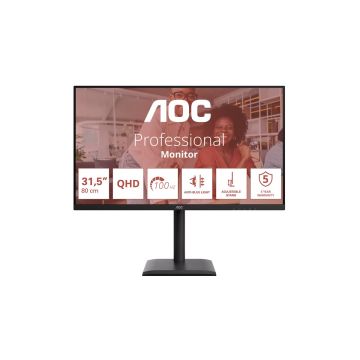 AOC 31.5inch 2560x1440 100Hz IPS Flat