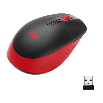 MOUSE USB OPTICAL WRL M190/RED 910-005908 LOGITECH