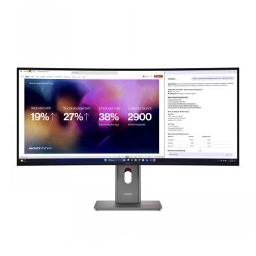 Lenovo 39.7" P40WD-40 Curved Wuhd 21:9 IPS Hdmi/dp/tb4(140w)/rj45