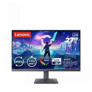 Lenovo Loq 27-10 27" Fhd (1920x1080) Wled IPS Panel/300nits/200hz/0.5ms/2x Hdmi
