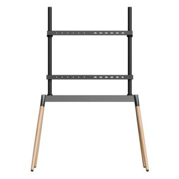 TV SET ACC FLOOR STAND 55-86"/BLK/WOOD TVS-86F-01-BK GEMBIRD