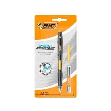 Bic Automatinis pieštukas BREAK RESIST HB, 0.7 mm + trintukas + šerdelės