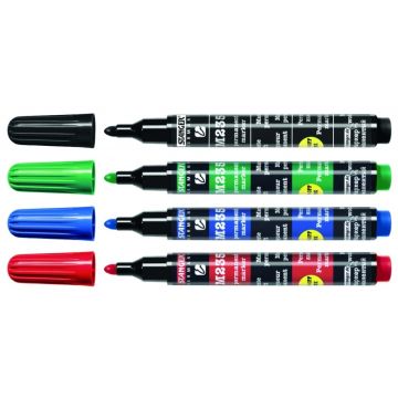 Stanger Permanentiniai žymekliai M235, 1-3 mm, 4 spalvų rinkinys 712012