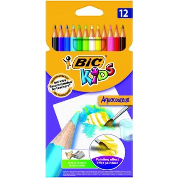 Bic Spalvoti pieštukai Aquacouleur 12 spalvų rinkinys 8575615