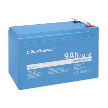 QOLTEC 53700 LiFePO4 battery / 9Ah