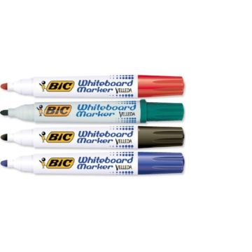 Bic Žymeklis baltai lentai Velleda 1701 1-5 mm, 4 spalvų rinkinys 8757151