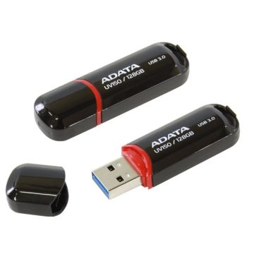 MEMORY DRIVE FLASH USB3 128GB/BLACK AUV150-128G-RBK ADATA