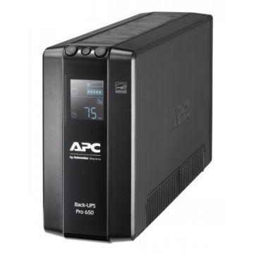 Apc Back Ups Pro Br 650va, 6 Outlets, Avr, Lcd Interface