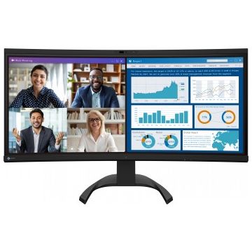 Eizo Ev3450x 34.1" IPS 16:9 2440x1440 Curved Usb-c/94w RJ45 Cam (black)