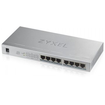 Zyxel Networks Gs1008-hp, 8 Port Gigabit Poe+ Unmanaged Desktop Switch, 8 X