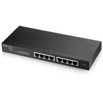 Zyxel Networks Gs1915-8, 8-port Gbe Smart Switch, Hybrid Mode, Standalone Or
