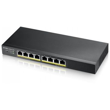 Zyxel Networks Gs1915-8ep, 8-port Gbe Poe Smart Hybrid Mode Switch, Standalone