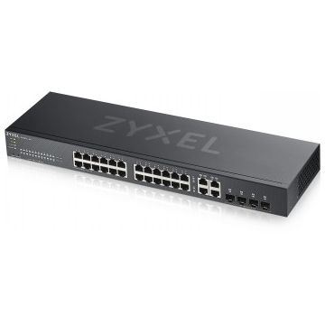 Zyxel Networks Gs1920-24v2, 28 Port Smart Managed Switch 24X Gigabit Copper And