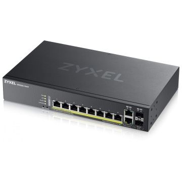 Zyxel Networks Gs2220-10hp,eu Region,8-port Gbe L2 Poe Switch With Gbe Uplink