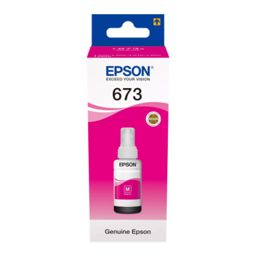 Epson 673M (C13T67334A) Rašalo papildymo buteliukas, Purpurinė