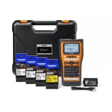 Brother Pt-e560btsp Label Thermo Printer Portable, Usb, Bt, Cutter + 4 Tze Tapes
