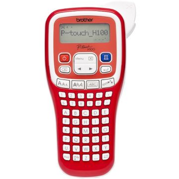 Brother Pt-h100r Label Thermo Printer Portable (white-red)