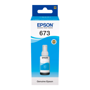 Epson 673C (C13T67324A) Rašalo papildymo buteliukas, Žydra
