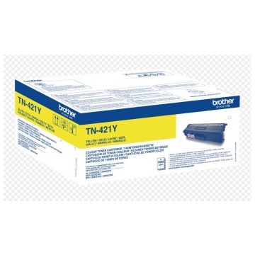 Brother Tn-421y Yellow Toner, 1,800p