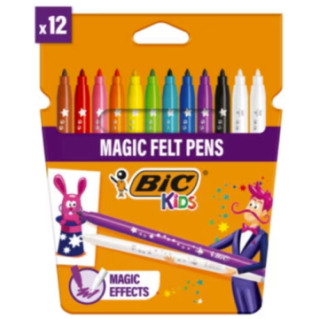 Bic Flomasteriai Kids Magic 10+2 spalvų rinkinys