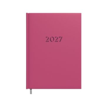 Darbo knyga-kalendorius 2027m. A5 avietinė raudona sp.