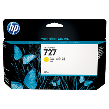 HP 727 (B3P21A) Rašalinė kasetė, Geltona