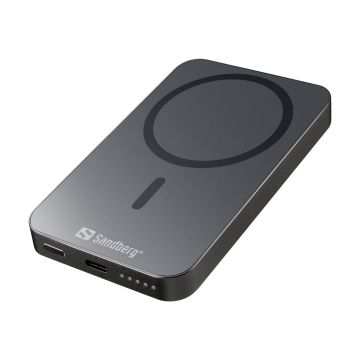 SANDBERG Mag Wireless Powerbank 5000 ALU