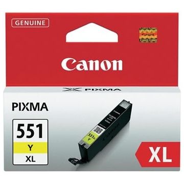 Canon CLI-551XL Y (6446B001) Rašalinė kasetė, Geltona