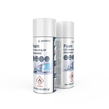 CLEANING KIT LCD FOAM 400ML/CK-LCD-08 GEMBIRD