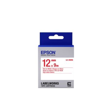 Epson LK-4WRN (C53S654011) Ženklinimo juostelė Standard, Red on White 12mm 9m