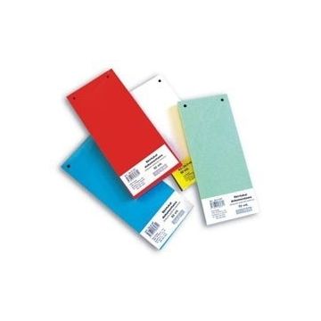 Skirtukai dokumentams SMLT kartoniniai 11x23,5cm  50vnt. mėlyni