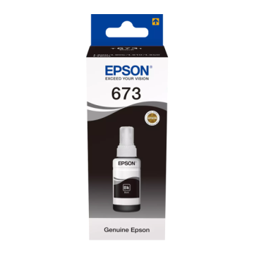 Epson 673BK (C13T67314A) Rašalo papildymo buteliukas, Juoda