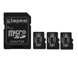 MEMORY MICRO SDHC 32GB UHS-I/3PACK SDCS2/32GB-3P1A KINGSTON